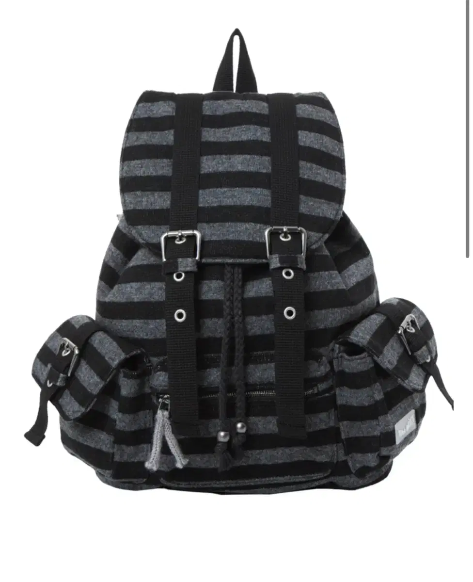 탠스댄스 가방 백팩 Wool stripe backpack_black