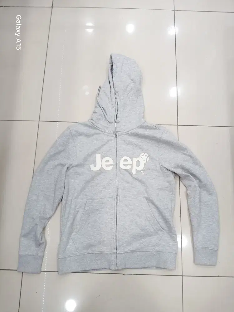 jeep jeep M gray hooded zip-up jumper bom gaeul used