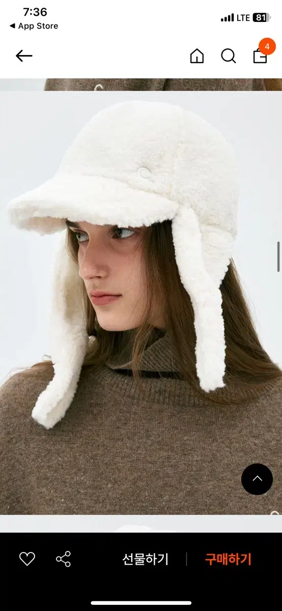 클로브 teddy hat women