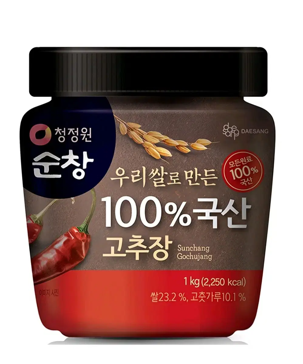 청정원순창 우리쌀로 만든 100% 국산 고추장, 1kg, 1개