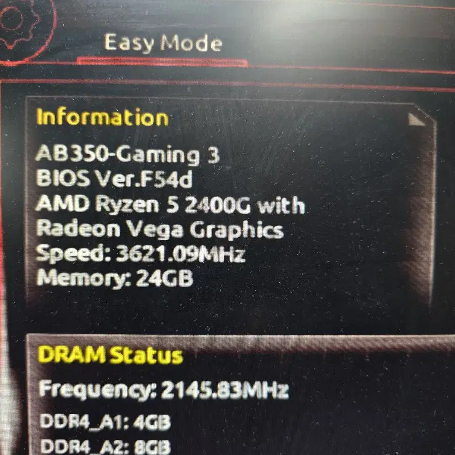 CPU RYZEN 5 2400G