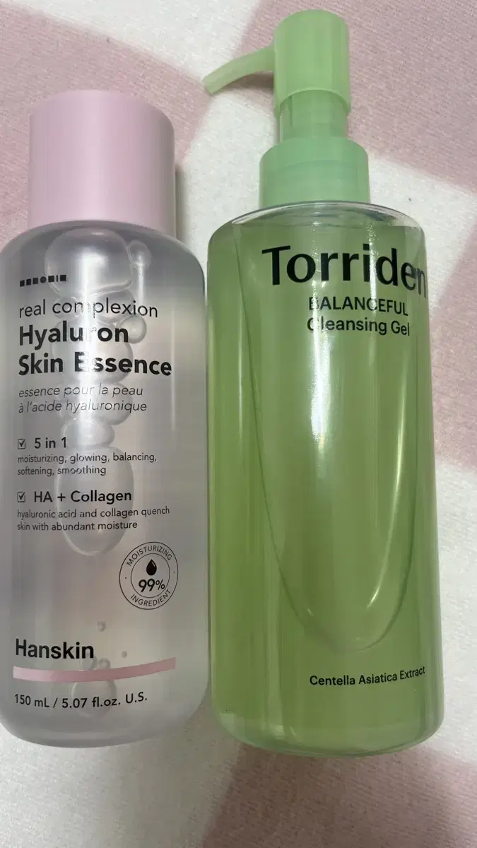 HANSKIN Hyaluronic Skin Essence + Toriden Balance Pool Cleansing Gel