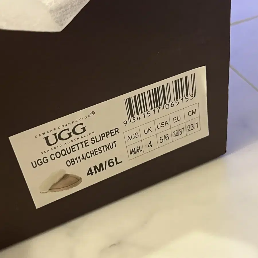 [새상품] UGG 어그 코케트 슬리퍼 체스트넛 230