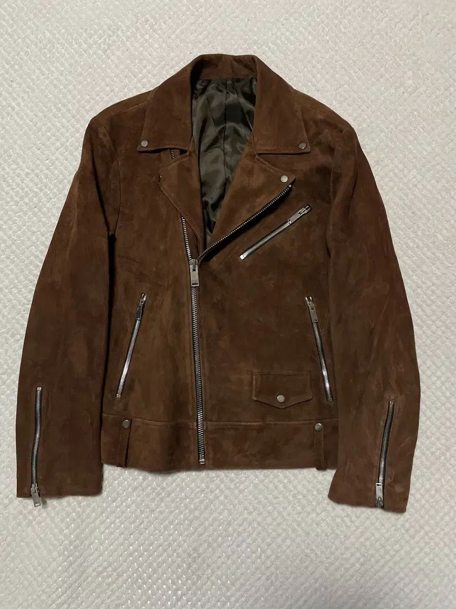 [L] Kwang Hee Mayor Western Mood Suede Rider Jacket Brown (100)