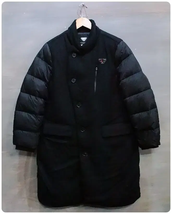 [L] Dynafit Wool Colorblocked Duck Down Puffer Coat