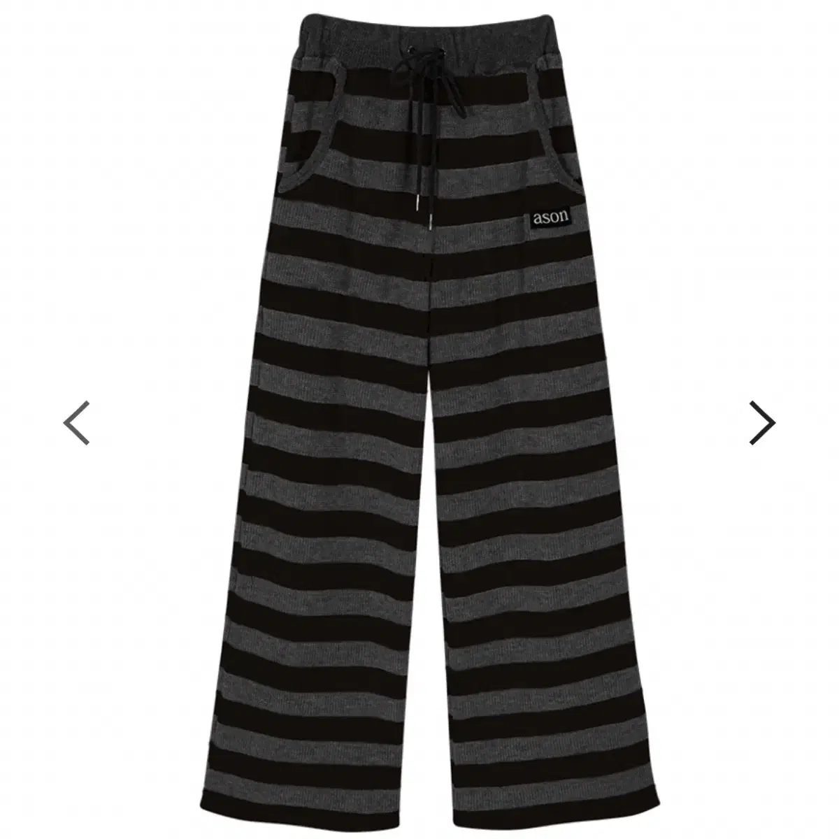 애즈온 cosy stripe pants