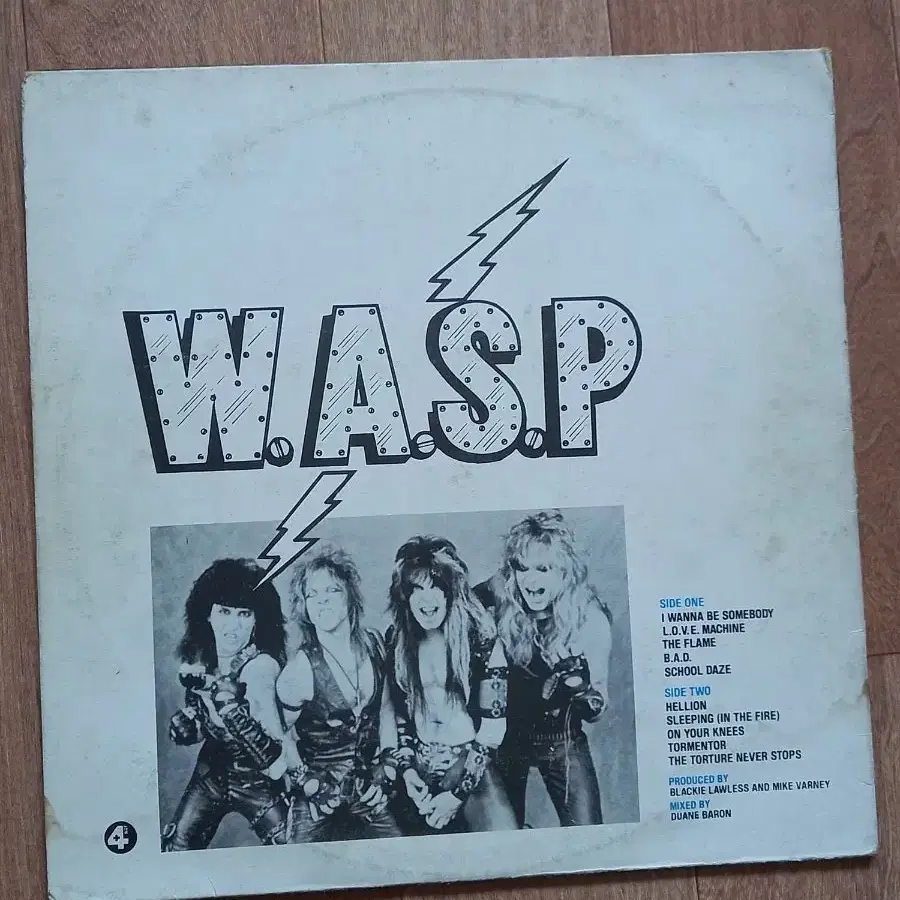 w.a.s.p lp 준라이센스 엘피