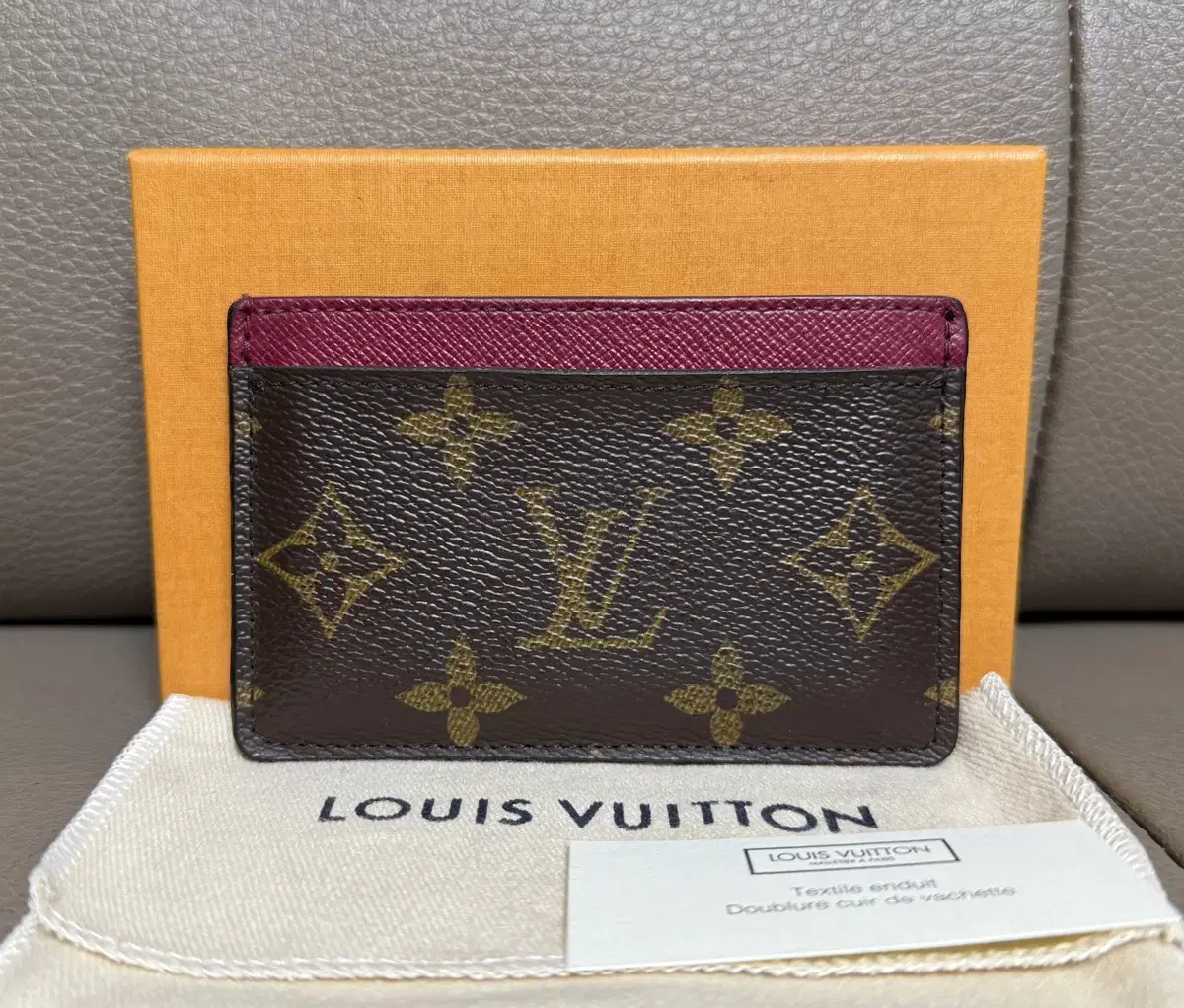 Louis Vuitton Monogram Cardholder Wallet in Fuchsia