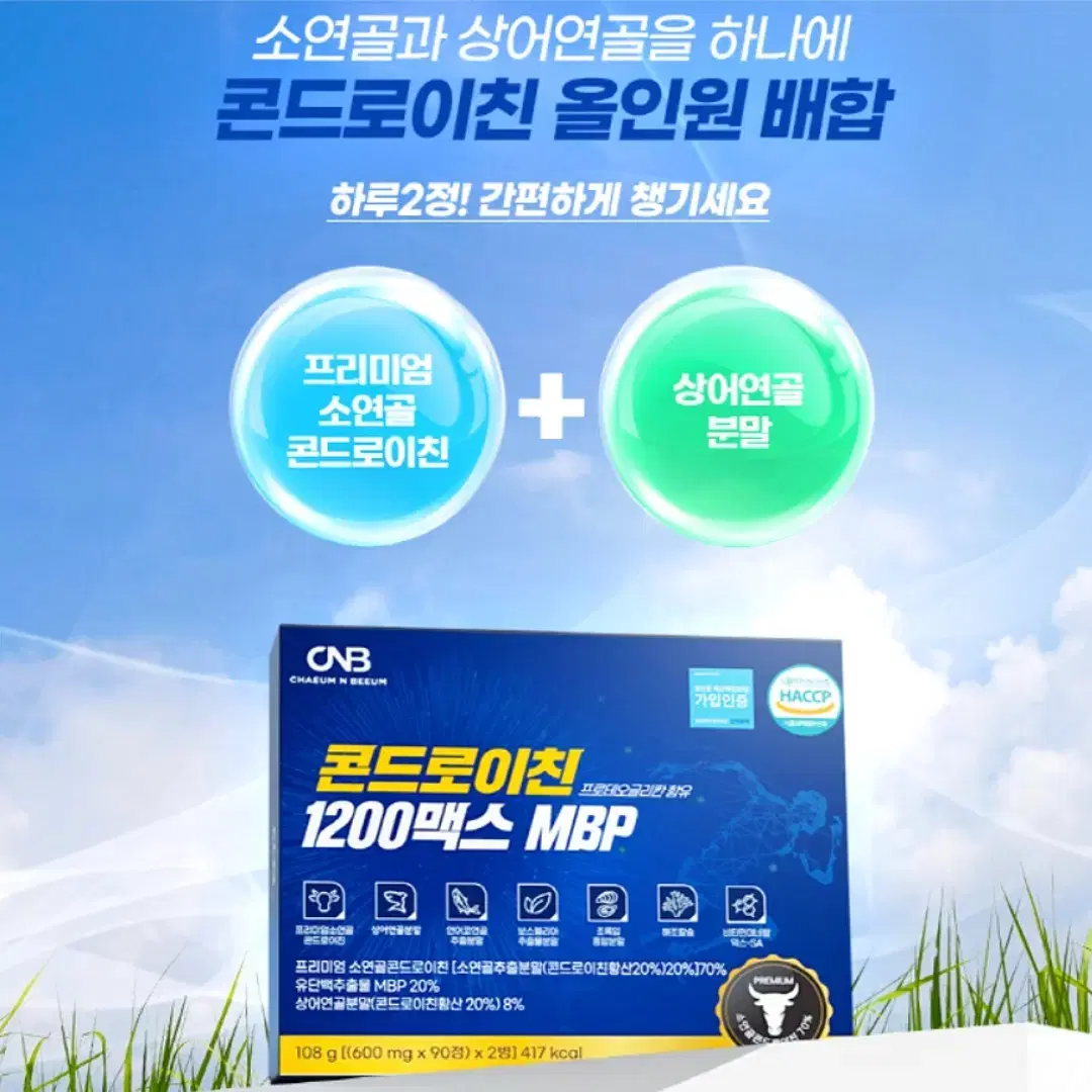 MBP함유 콘드로이친 1200맥스 MBP 90정 2병 설 명절 선물세트