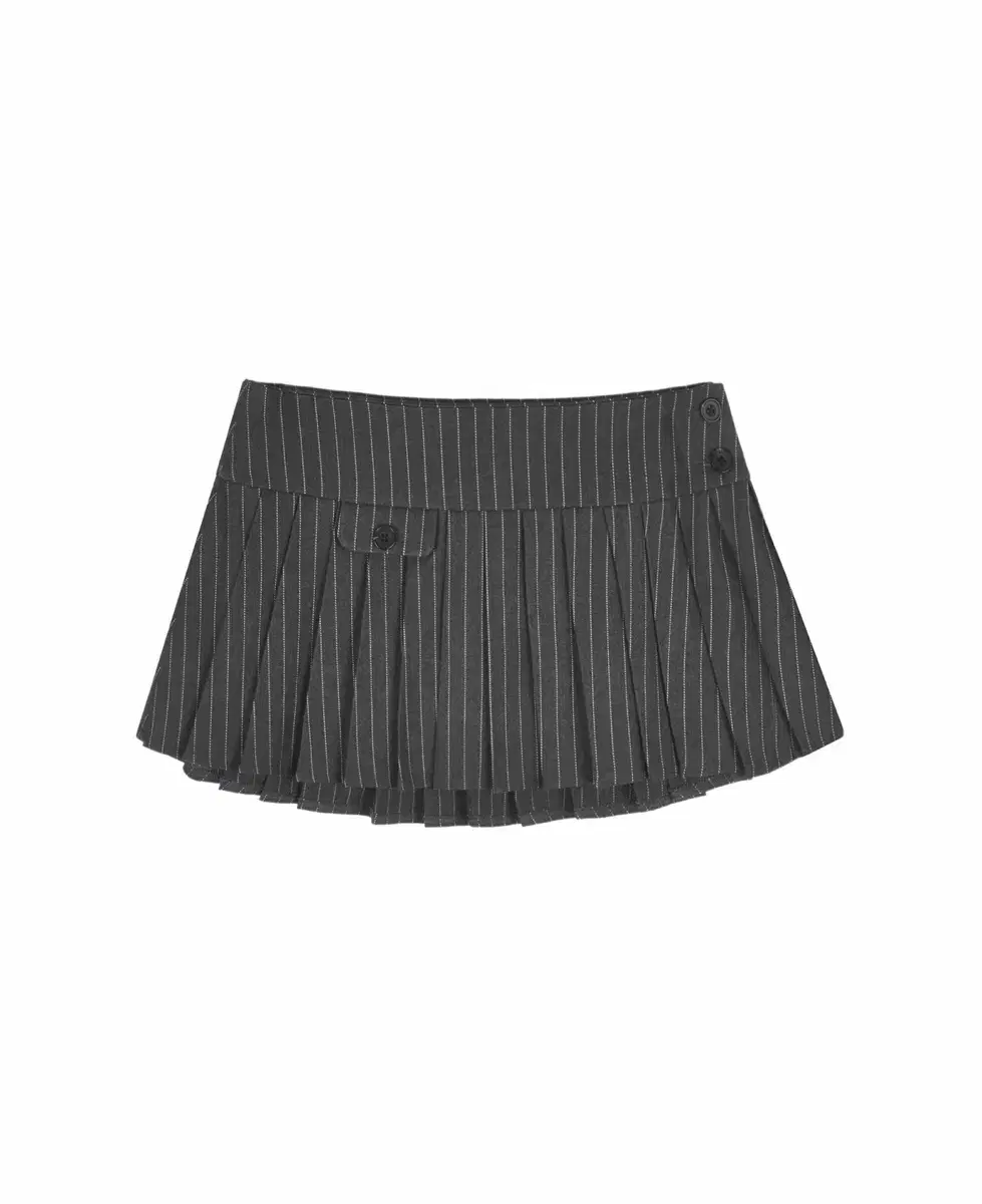 클리시어 Canele fake pocket skirt, Gray M