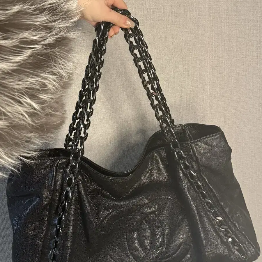 샤넬 체인백 블랙 Sac Cabas Chanel (마지격 가격)