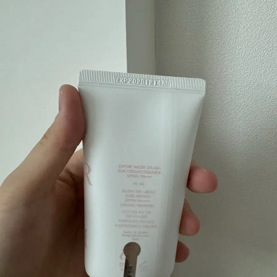 에스쁘아 워터 스플래쉬 선크림 세라마이드 60ml