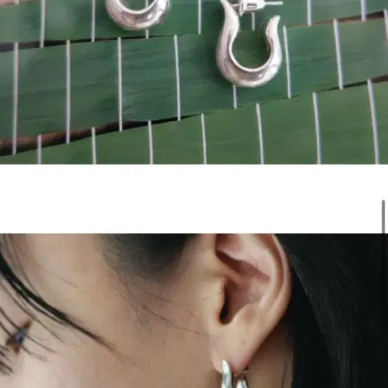 Jui bow earrings_silver 주이 이어링