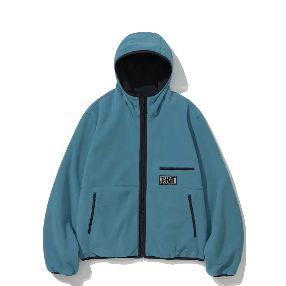 ElZ WEEKEND REVERSIBLE FLEECE JACKET-TEA