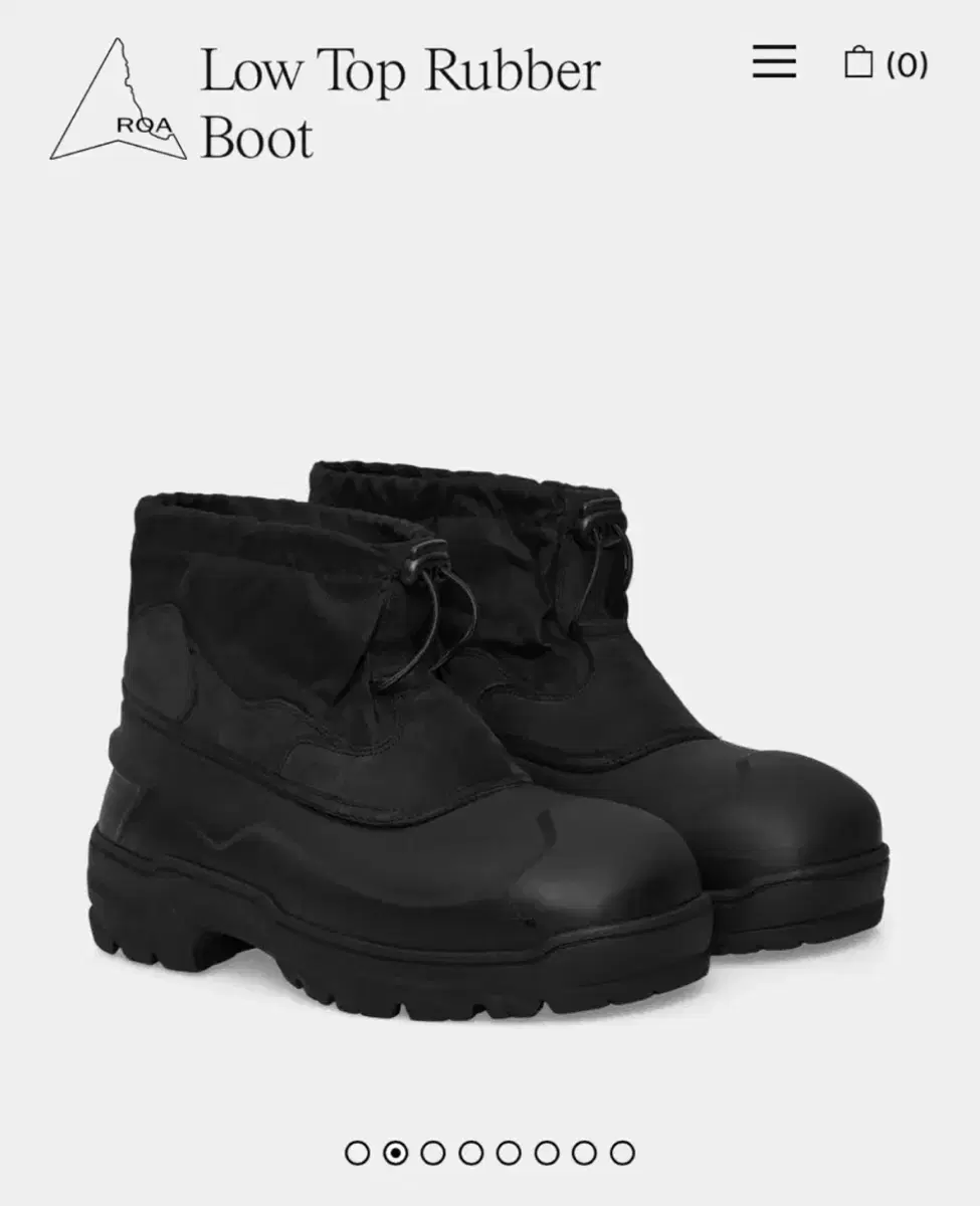 Roa Rubber Louvered Top Boots