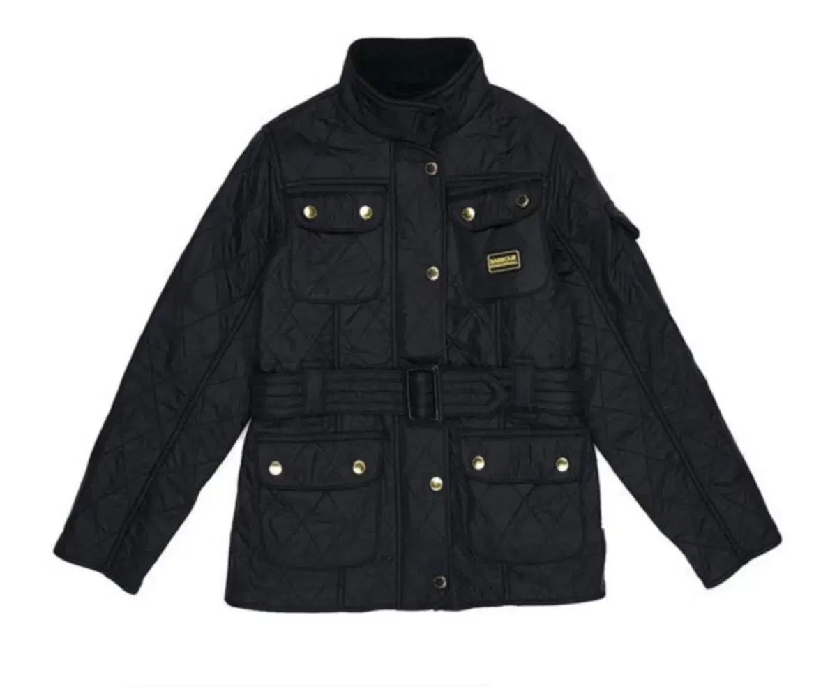 Barbour Girls International pola Quilted jacket black new