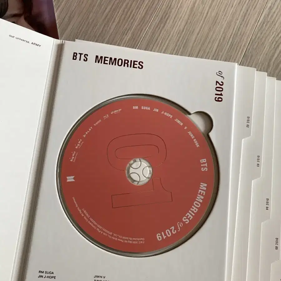 BTS Memories of 2019 블루레이