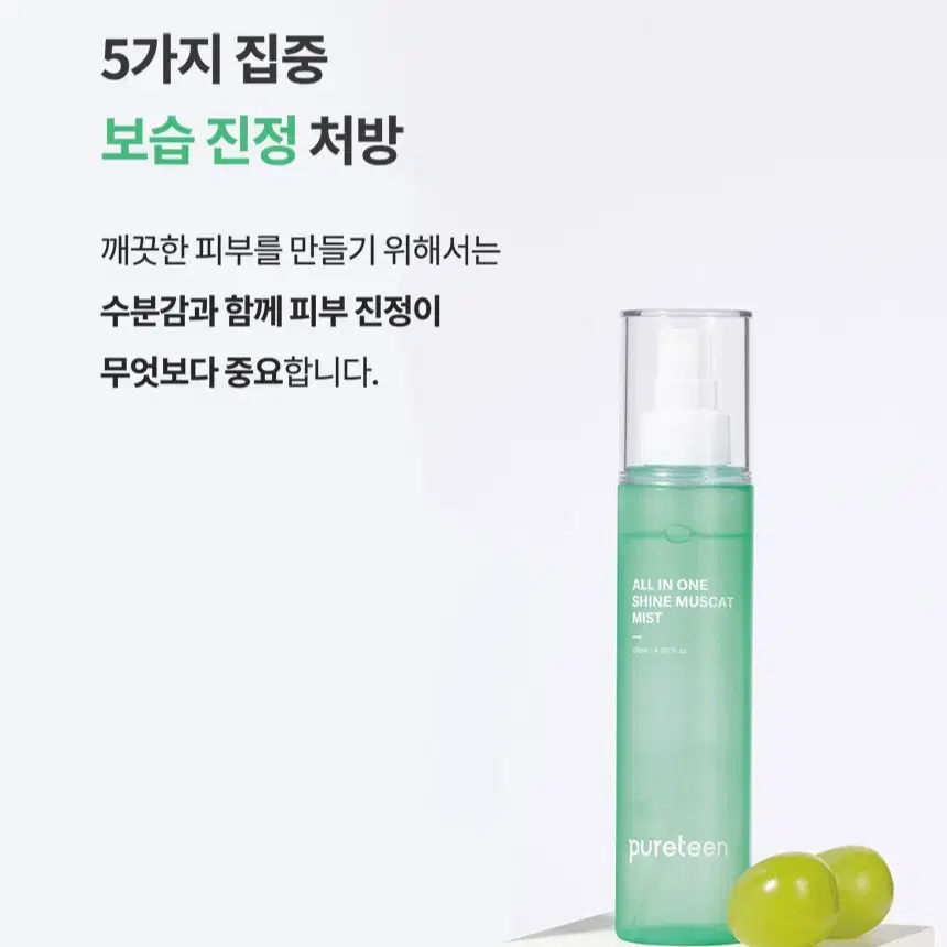 [쏘베이스] 퓨어틴 올인원 샤인머스캣 미스트 120ml