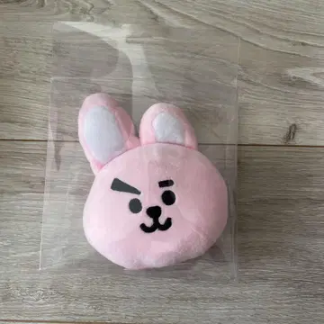 BTS 릴 타입 봉제 인형 패스 케이스 핑크