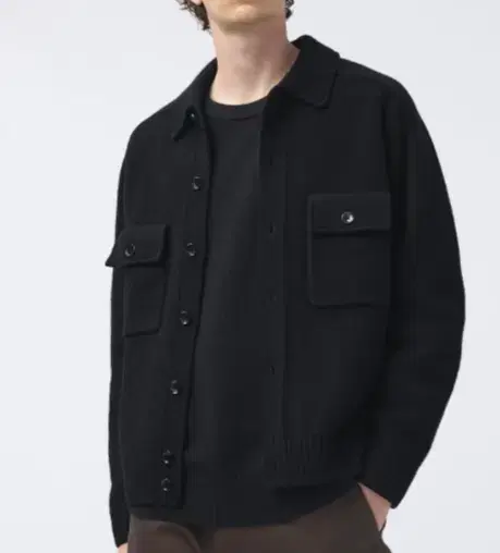 Uniqlo U Knit jacket black