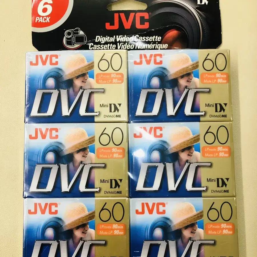 JVC / DVC Mini DV 60 6팩 미개봉