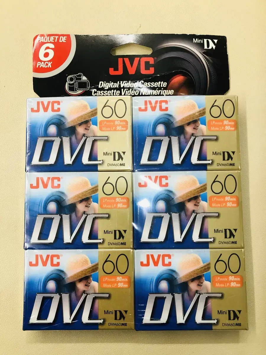 JVC / DVC Mini DV 60 6-Pack Unsealed