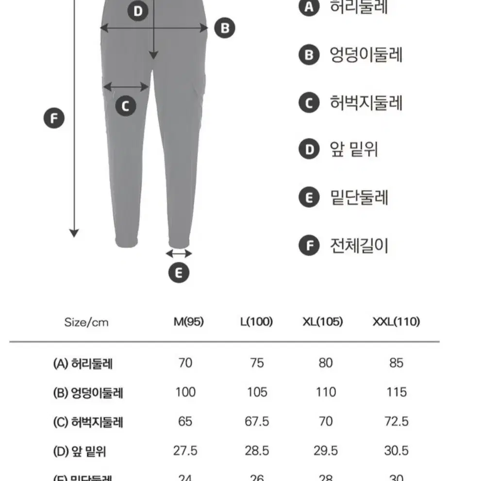 [카고 조거팬츠] 벨롭 카고 조거팬츠 L (상세설명,사진참고)