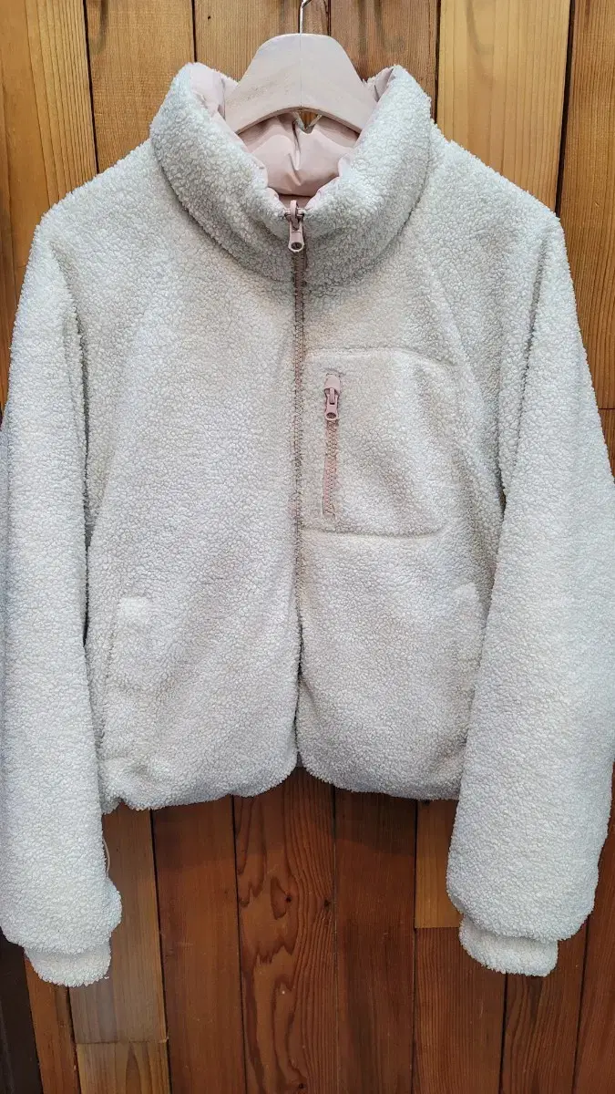 SPAO Women's Reversible Fleece Hoodie is sized S