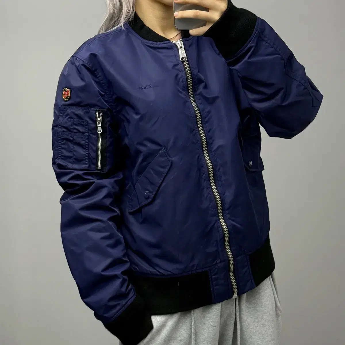 (XL) Schott x American College ma-1 봄버