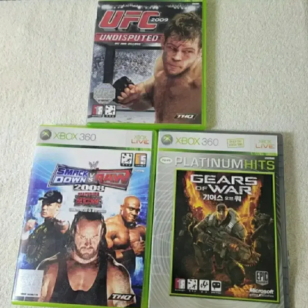 엑스박스(XBOX360)게임 타이틀|WWE|UFC|기어스오브워|엑박엑원|