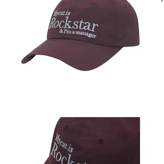 조거쉬 Rockstar 볼캡모자 버건디