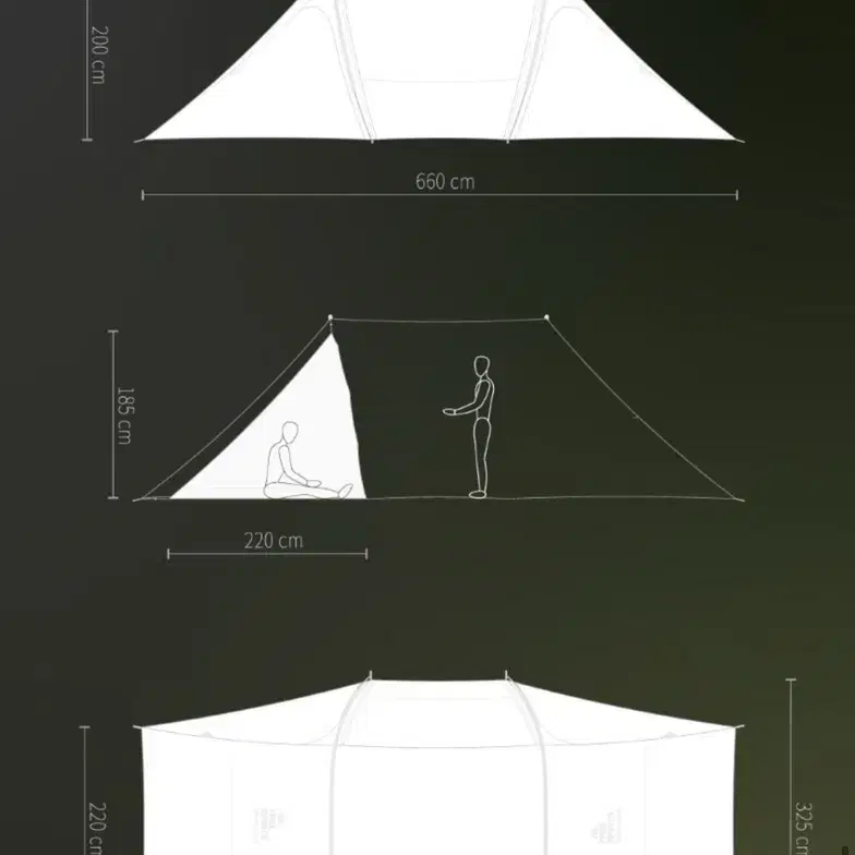 [TFS TENTS] 요토플러스 논스커트(메탈그레이)새상품