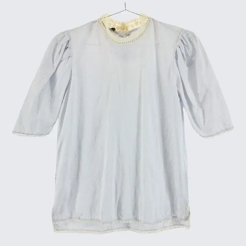 [Zara] Cotton blend solid blouse for Women 66