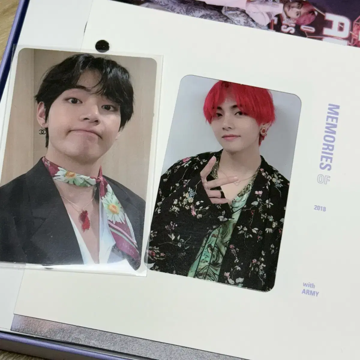 방탄 BTS 뷔 태형 2018 2019 메모리즈 블루레이 포카 양도