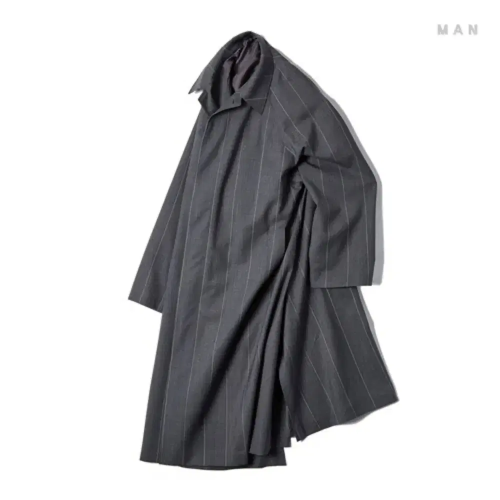 Graphpaper Wide Stripe Wool Coat