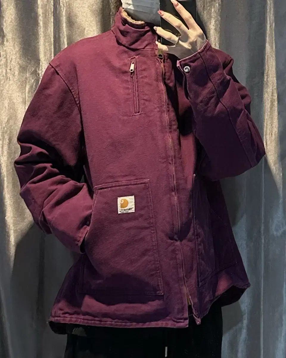 L Calhart Patchwork Deep Purple Work Jacket