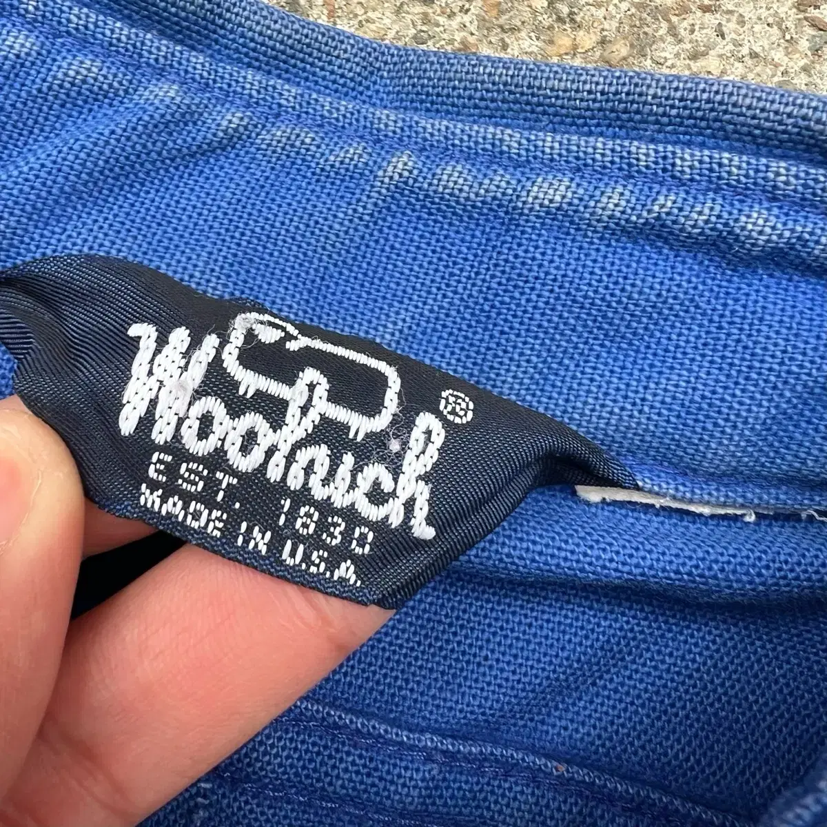 90s Woolrich 몰스킨 프렌치워크 셔츠