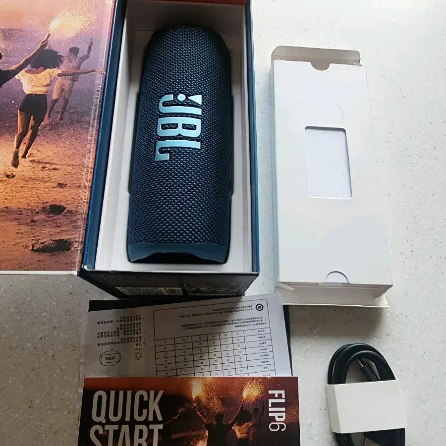 스피커 jbl flip6 풀박스 판매합니다