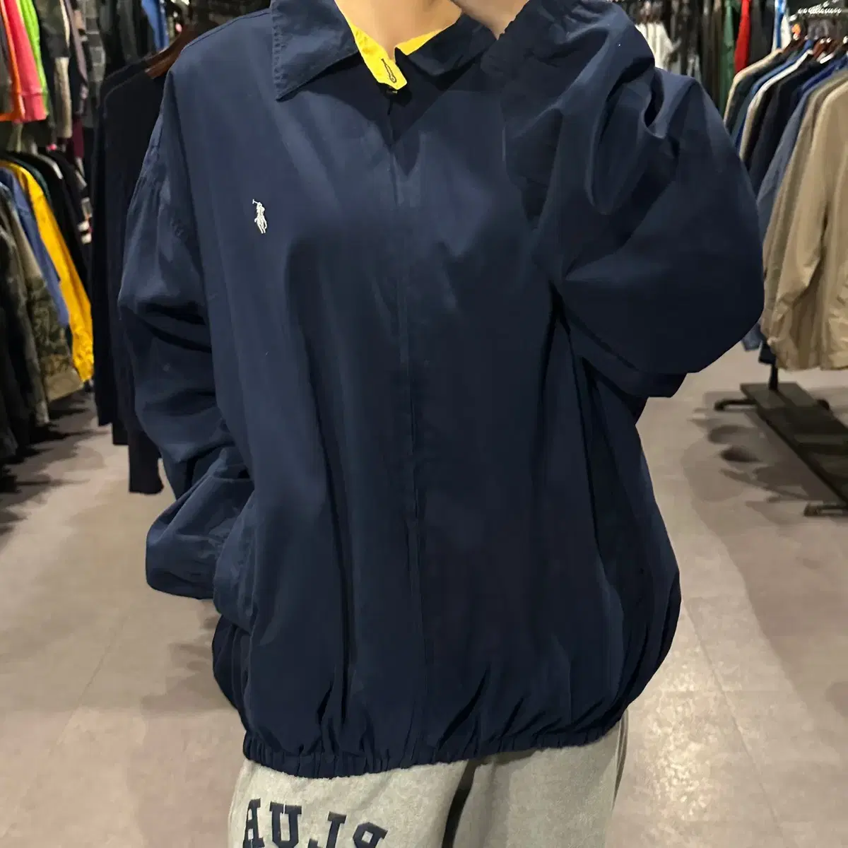 (301) POLO Polo Ralph Lauren Vintage Bomber Jacket Bloomers Navy