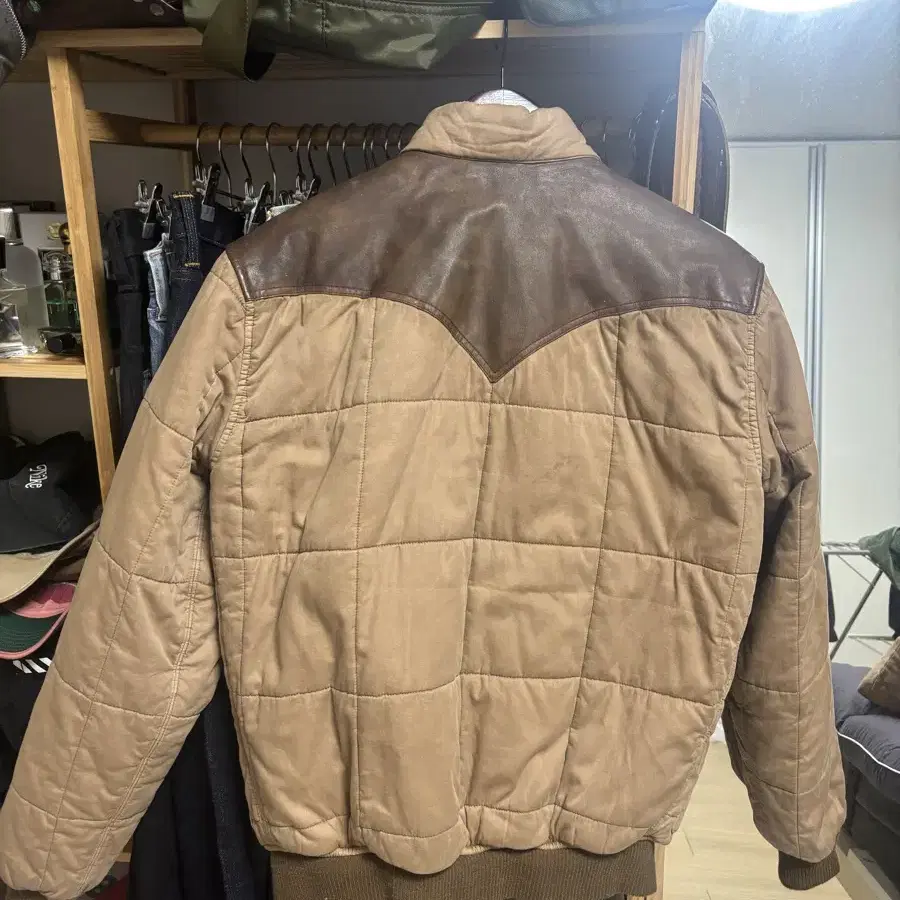 RRL 요크 오일클로스 퀼팅 자켓 M