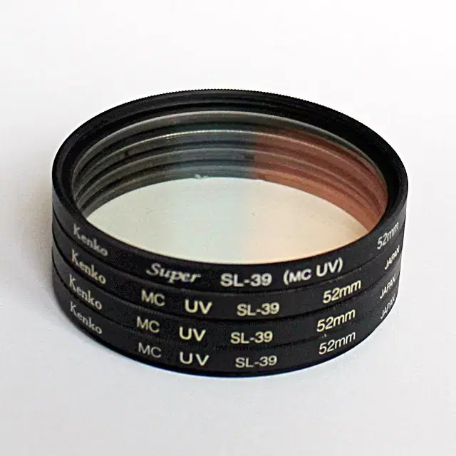 Kenko MC UV SL-39 필터, 52mm x 4개 일괄 판매합니다