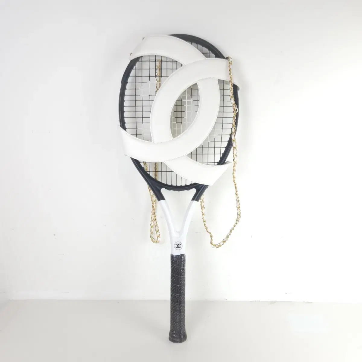 Chanel CC Tennis Racket Leather Chain Case