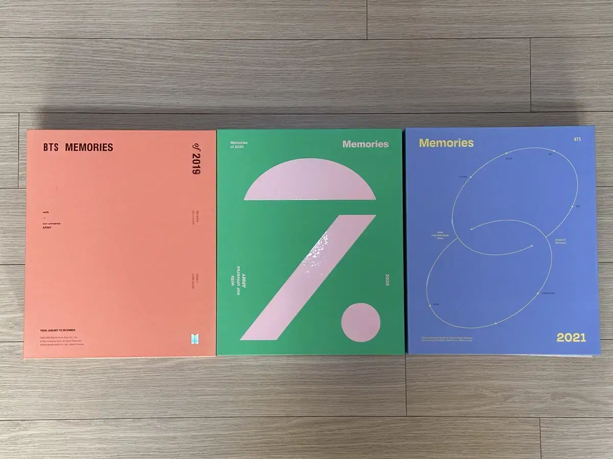 (일괄) 방탄소년단 메모리즈 dvd 3개