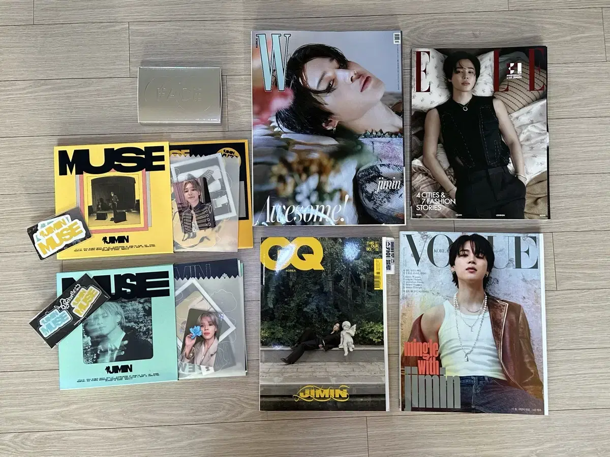 (bulk) bangtan jimin 3 albums + 4 magazines