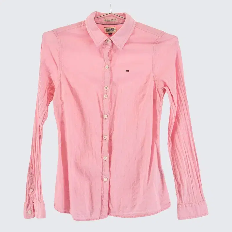 [Tommy Hilfiger] Linen Blend Solid Shirt (Women's 33)