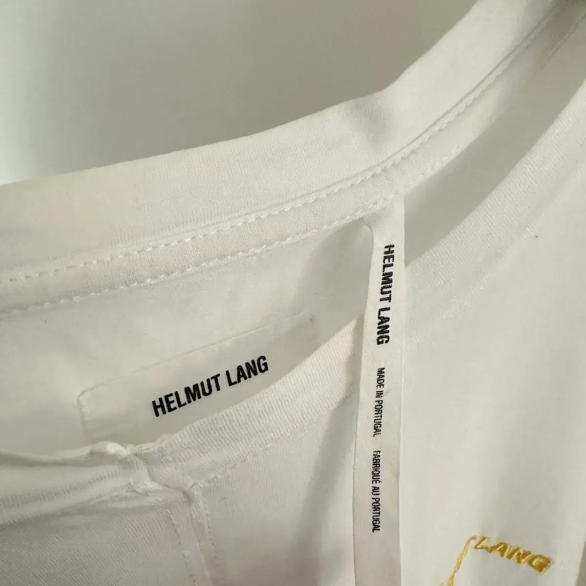 헬무트랭 helmut lang 로고 롱슬리브