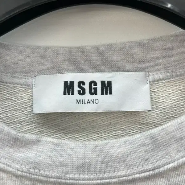 스몰 MSGM 팜트리 오버핏 맨투맨티셔츠 그레이