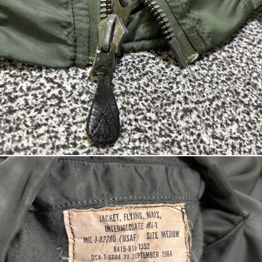 米軍実物 60's MA-1 CROWNジップ フライトジャケット MEDIUM ma-1 タイプD 60s 実物 crownジッパー - メルカリ