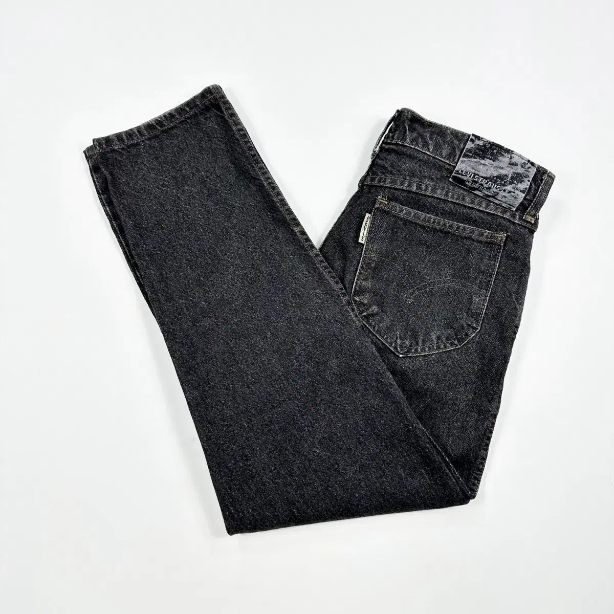 (Women29) Levi's Japan Minimal Tapered Black and Blue Denim Pants