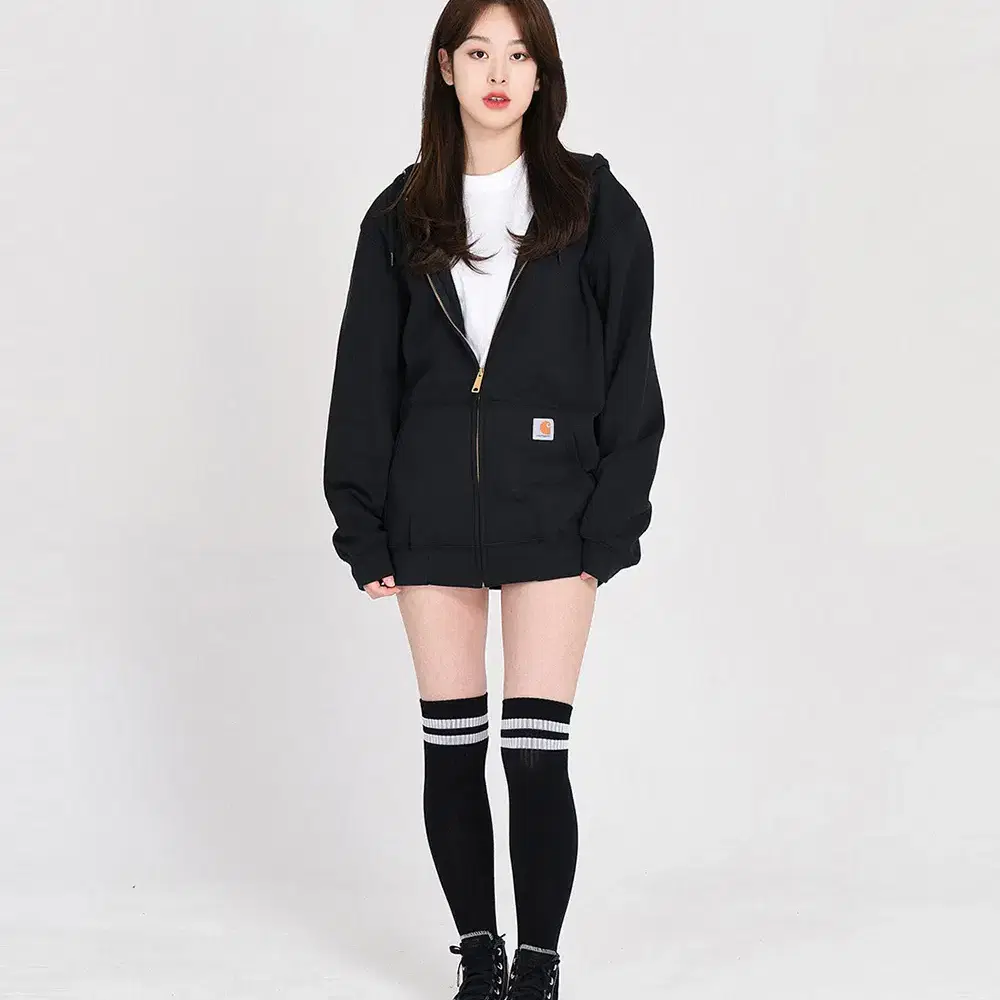 (새상품) 칼하트 K122 미드웨이트 후드집업 블랙 (S~2XL)